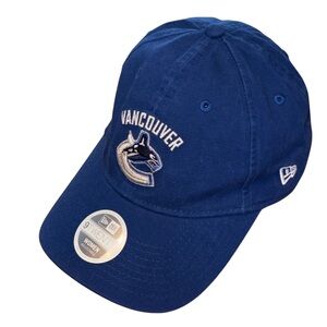 Vancouver Canucks Hat Women’s 9TWENTY New Era Blue Adjustable Cap NHL New Hockey